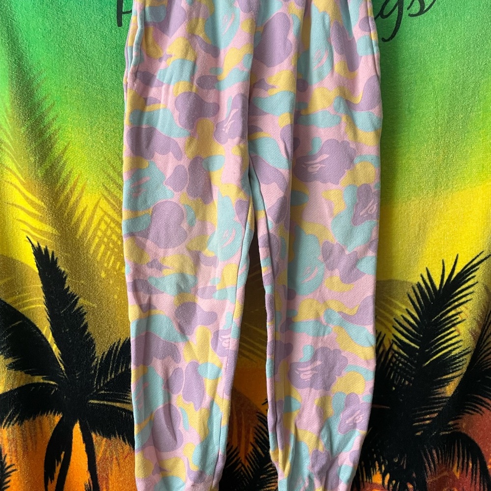 Bape X Carebears Kids Pastel Camo Sweatpants